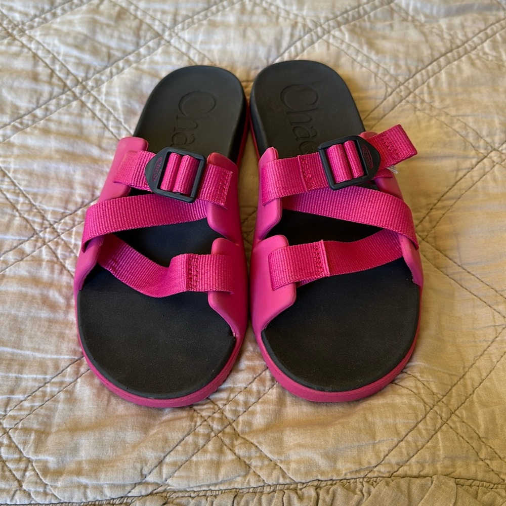 Chaco slides, youth size 5. Worn a handful of times.